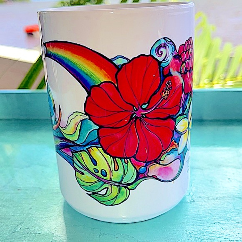 Colleen Wilcox Tropical Mele Artwork Coffee Mug